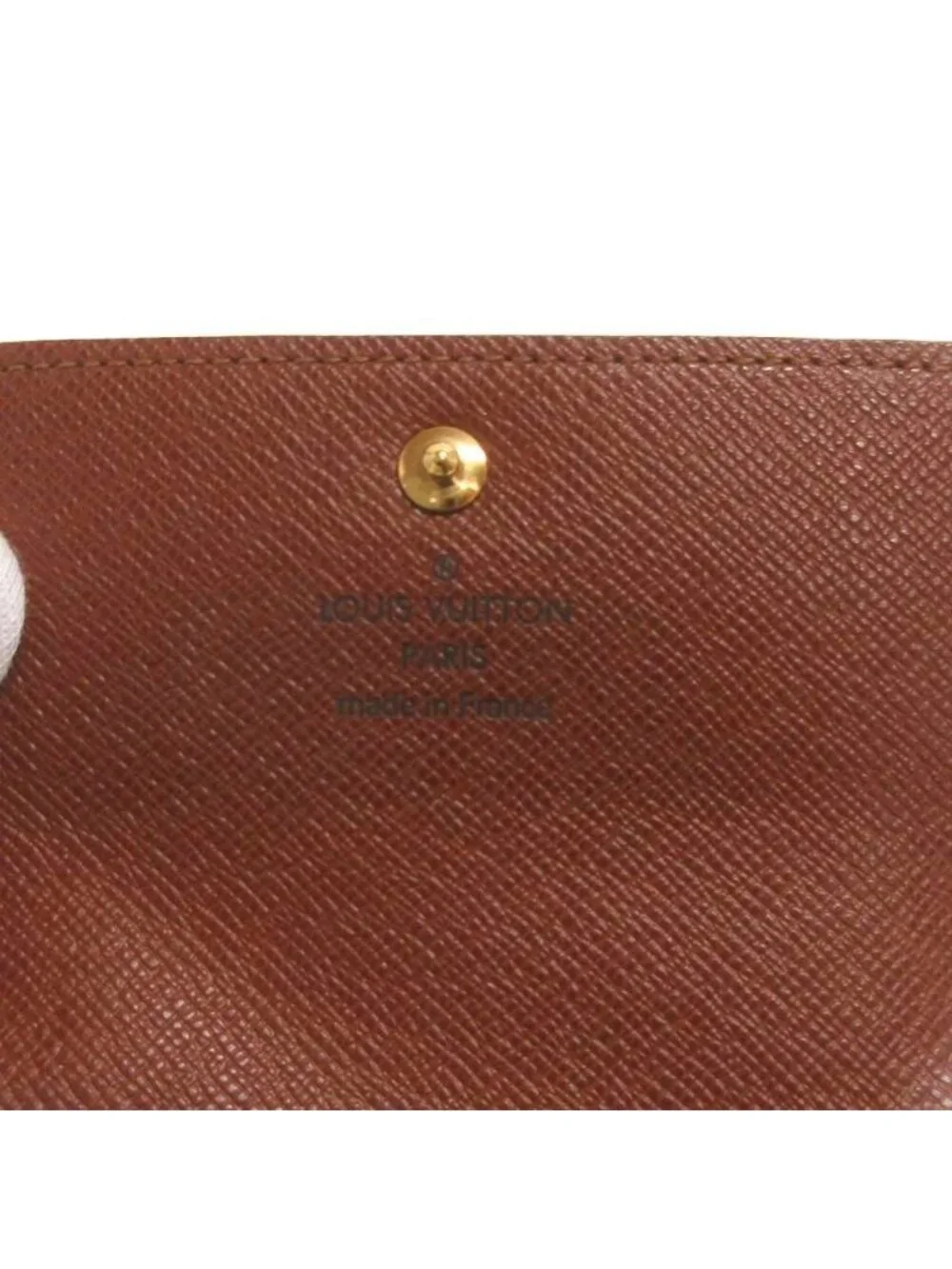 Louis Vuitton Coin Purse Porte-Monnaie Plastic Monogram Canvas Brown